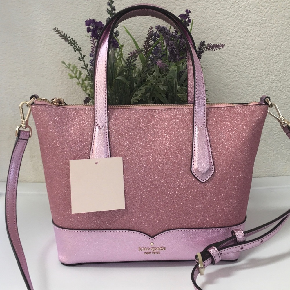 Kate spade New York Lola glitter satchel